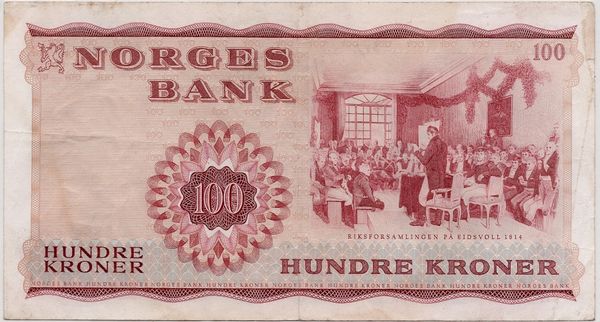 Hovedbilde Norge, 100 kroner 1964