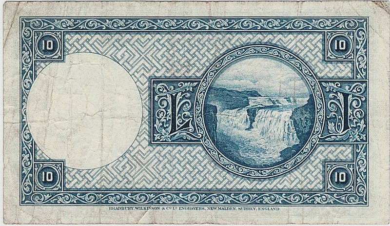 Island, 10 kr 1928, P28a, sign. 3
