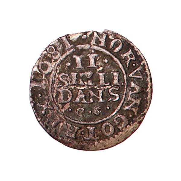 Hovedbilde Danmark, 2 skilling 1681