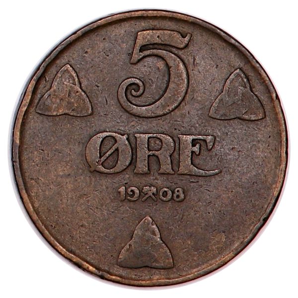 Hovedbilde 5 øre 1908