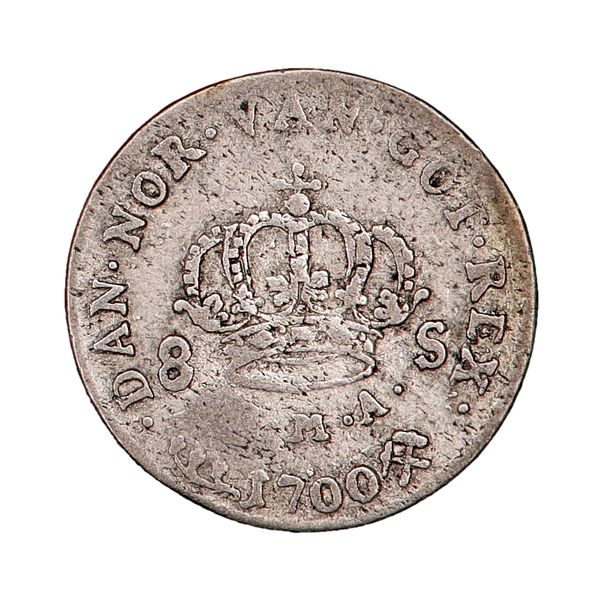 Hovedbilde Frederik IV, 8 skilling 1700