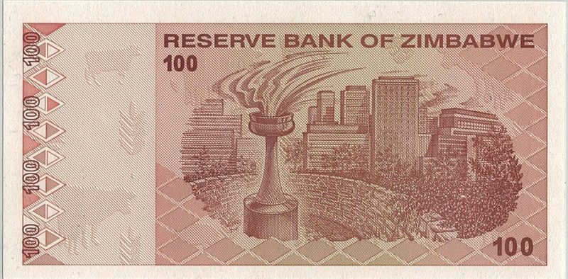Zimbabwe, 100 dollars 2009