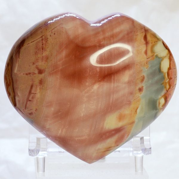 Hovedbilde Flerfarget jaspis, hjerte, fra Madagaskar