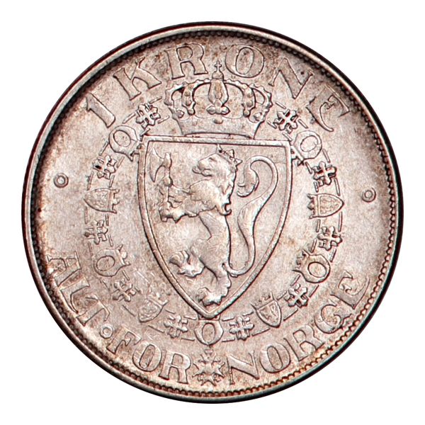 Hovedbilde 1 krone 1917. kv. 1+