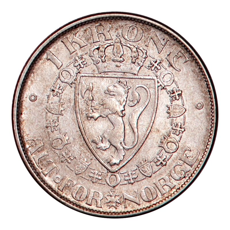 1 krone 1917. kv. 1+