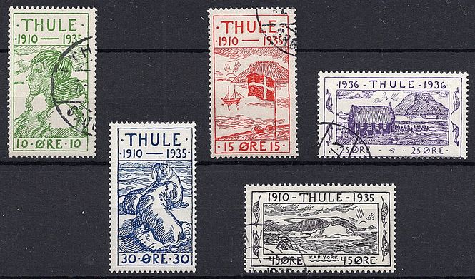 Hovedbilde AFA 1-5: Thule 1935-36, komplett serie 