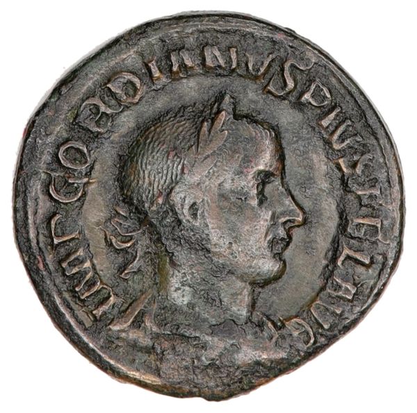 Hovedbilde Gordian III, tenåringskeiseren, sesterts, år 238-244
