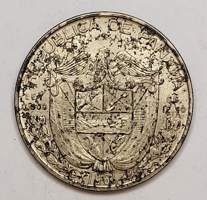 Panama, halv Balboa 1961