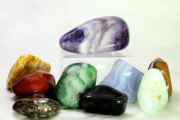 Hovedbilde Afrikansk jumbo-steinblanding, 1 kilo, tromlet