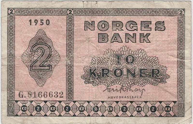 Usling & Quisling, 1 + 2 krone 1944-1950