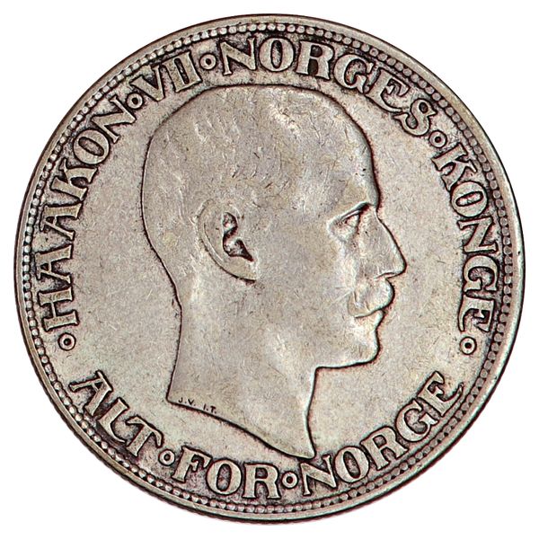 Hovedbilde 2 kroner 1913, kv. 1/1+