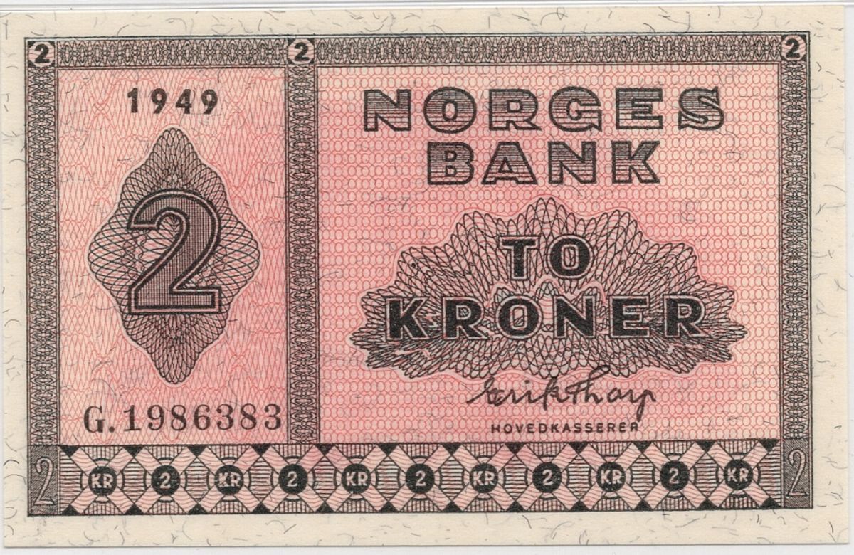 2 kroner 1949 PMG 66EPQ