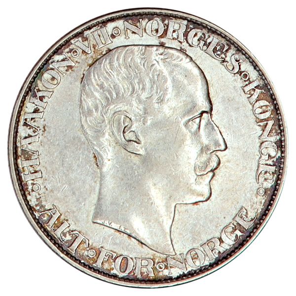Hovedbilde 2 kroner 1908, kv. 1+