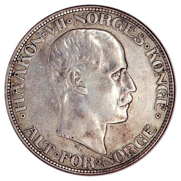 Hovedbilde 2 kroner 1914 Kv. 1+, pusset