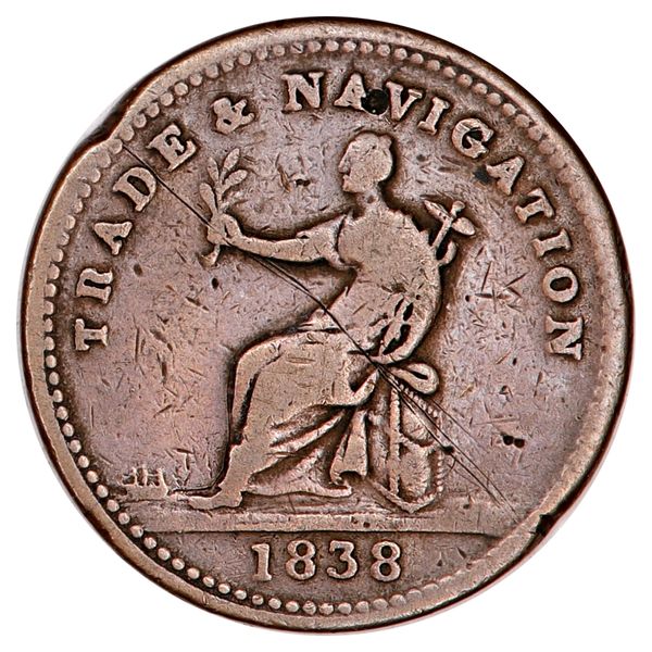 Hovedbilde Canada,1 stiver 1838, token
