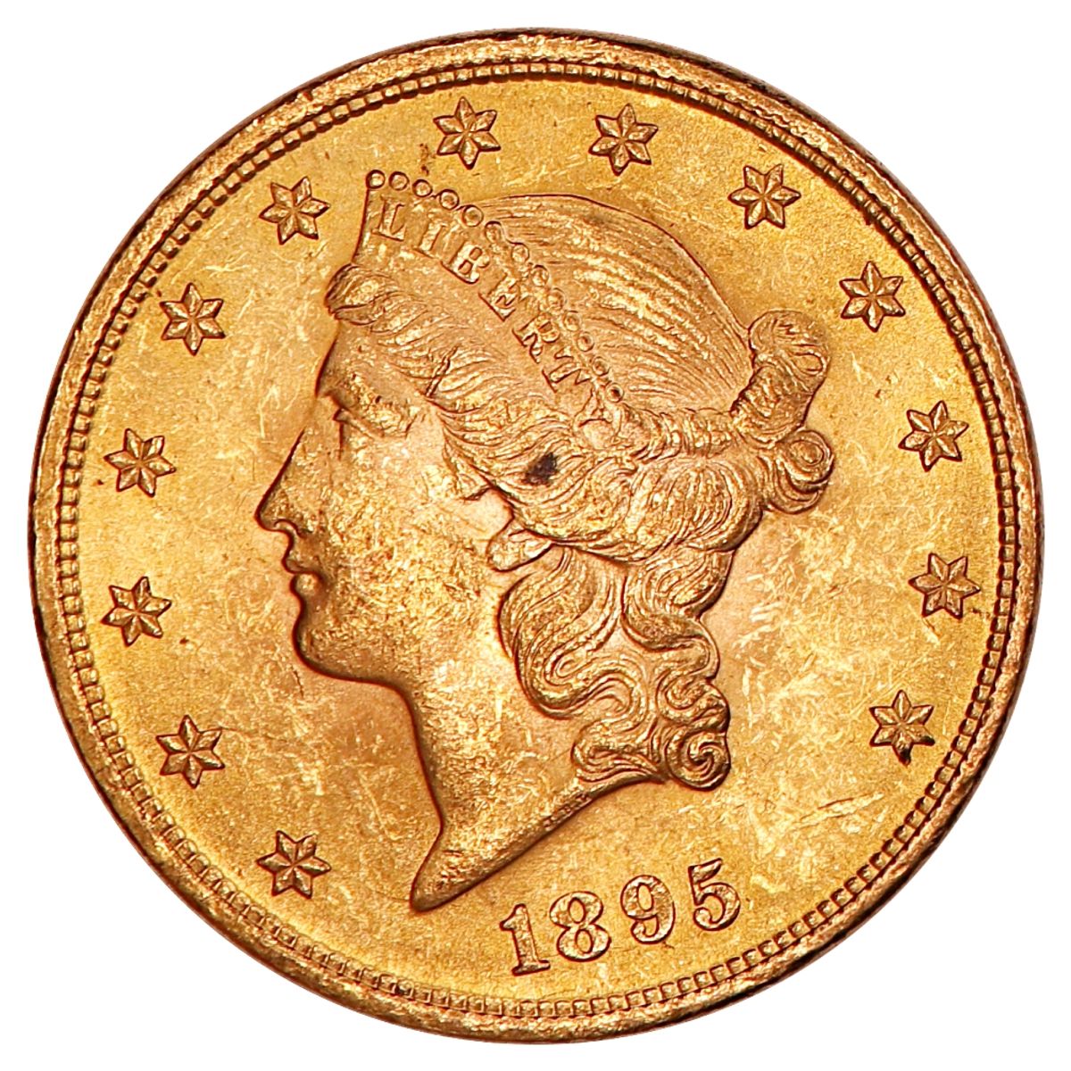 USA, 20 dollars 1895, gull. Liberty