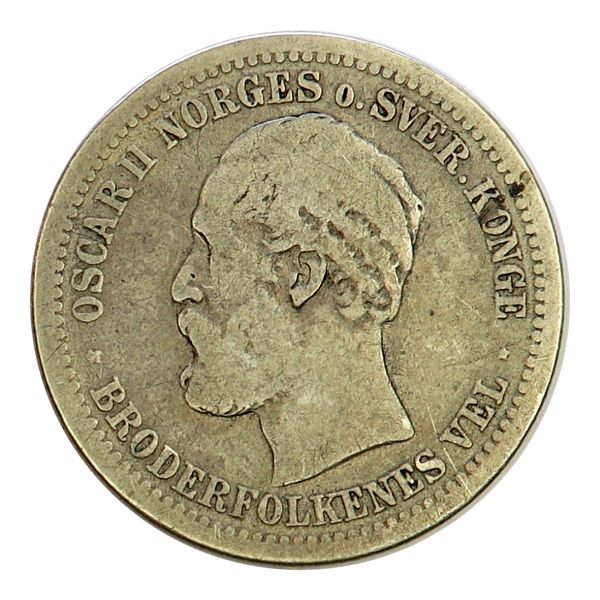 Hovedbilde 1 krone 1877, kv. 1-