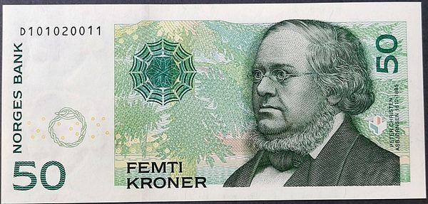 Hovedbilde 50 kroner 2015, usirkulert