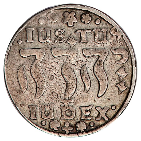 Hovedbilde Christian IV, 2 mark 1645, Hebreer