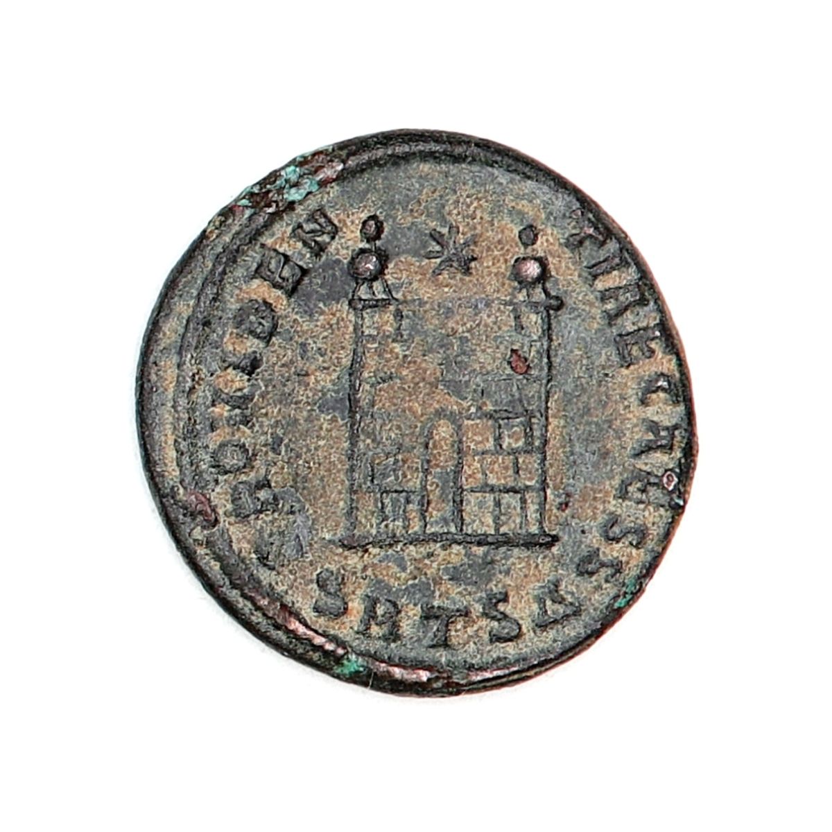 Constantius II, centenionalis, år 324-337, borgport