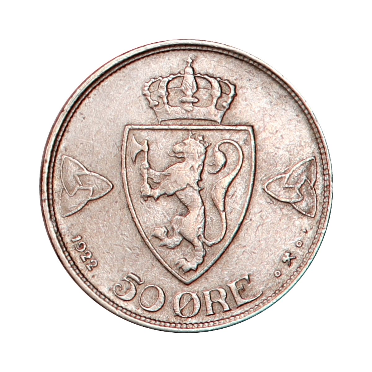 50 øre 1922, uh