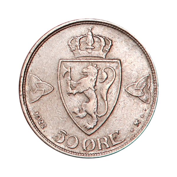 Hovedbilde 50 øre 1922, uh