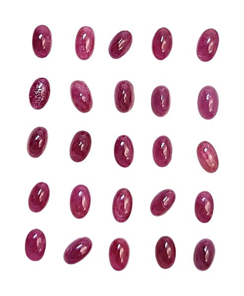 Hovedbilde Cabochon, rubin (eng. ruby), 3 x 5 mm