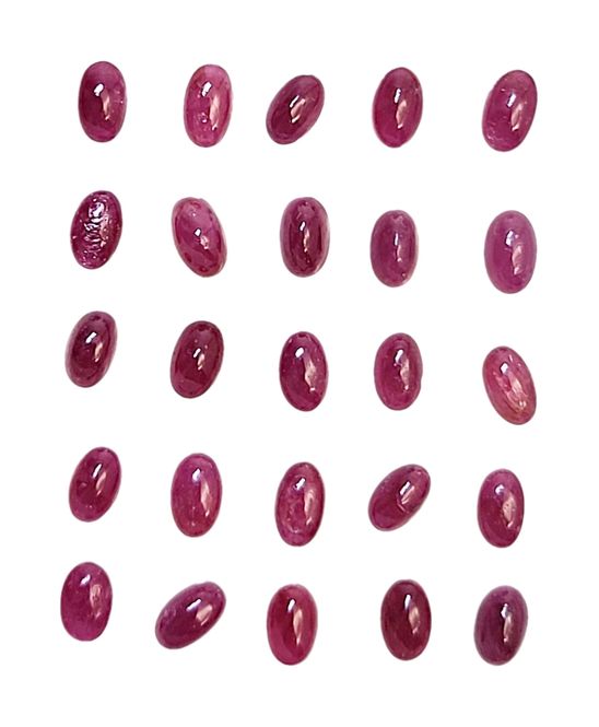 Hovedbilde Cabochon, rubin (eng. ruby), 3 x 5 mm