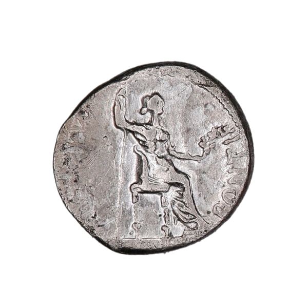 Hovedbilde Tiberius, denar, 14-37 e.Kr., skattens mynt