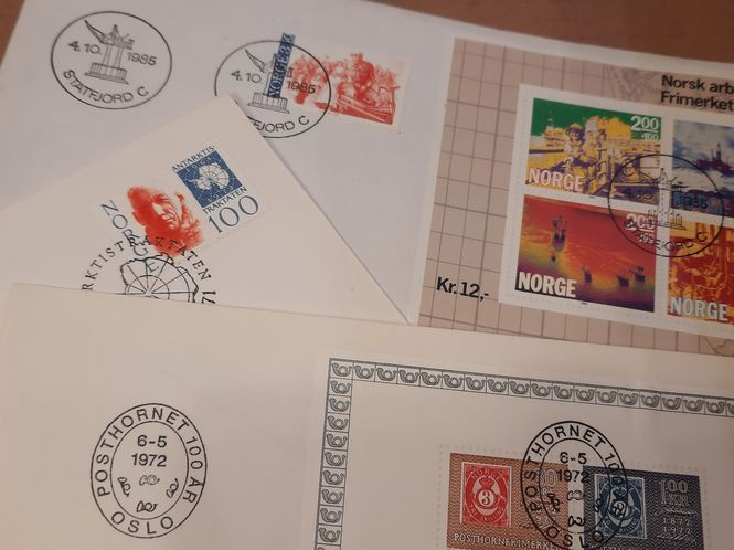 Hovedbilde Førstedagsbrev/FDC, Norge, kasseplukk