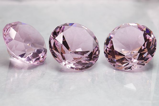 Hovedbilde Rosa glassdiamant/