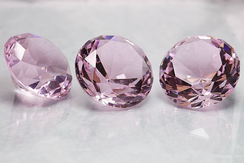 Rosa glassdiamant/