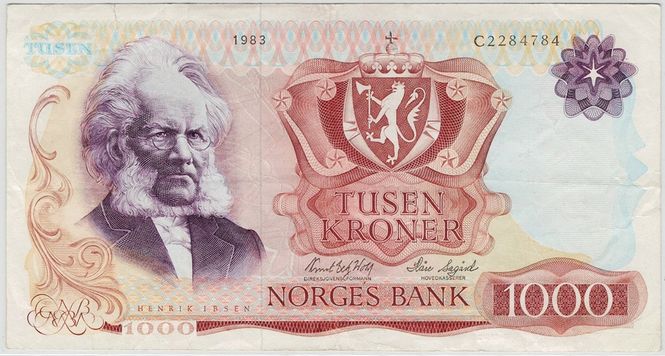 Hovedbilde 1000 kroner 1983 C, kv. 1
