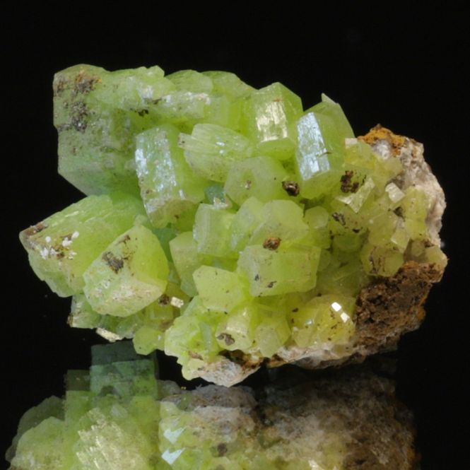 Hovedbilde Pyromorfitt (pyromorphite), San Andrés-gruven, Spania