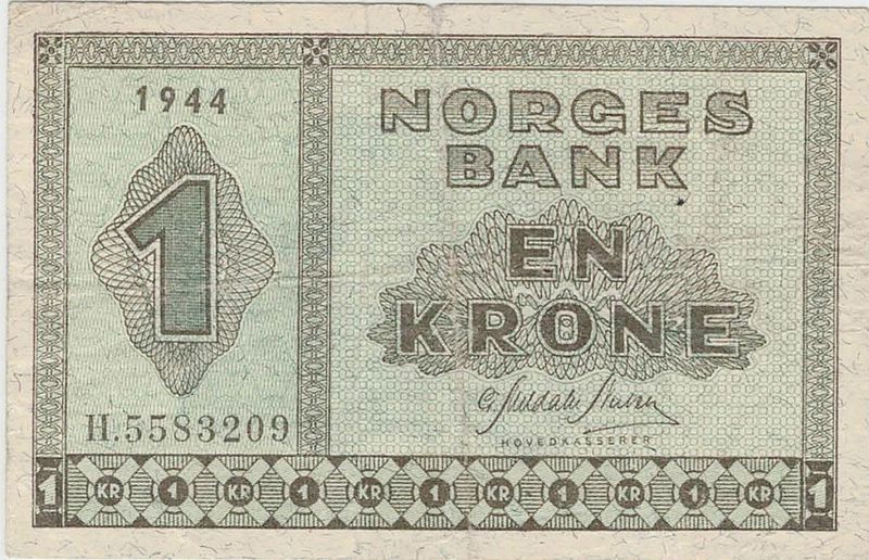 Usling & Quisling, 1 + 2 krone 1944-1950