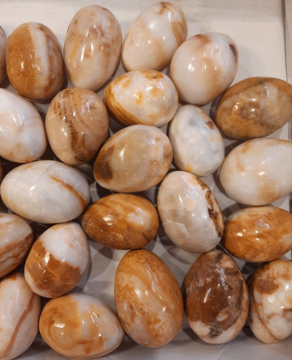 Kalkstein slipt som egg, Marokko