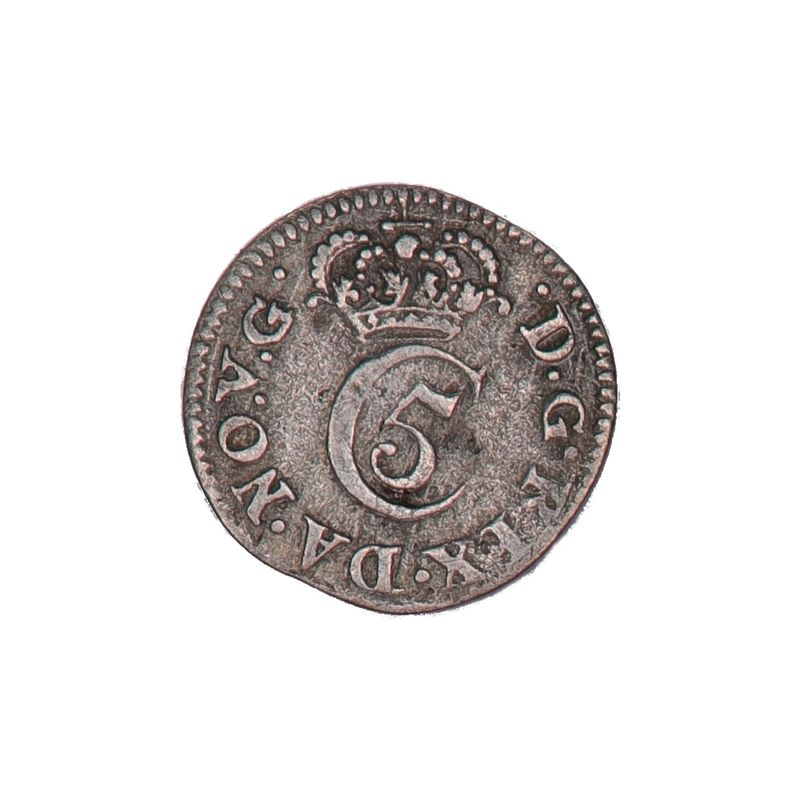 Christian V, 2 skilling 1673