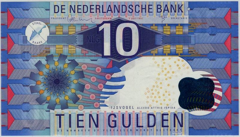 Nederland, 10 gulden 1997