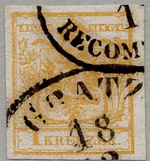Hovedbilde Østerrike, 1 kreuzer 1850, stemplet