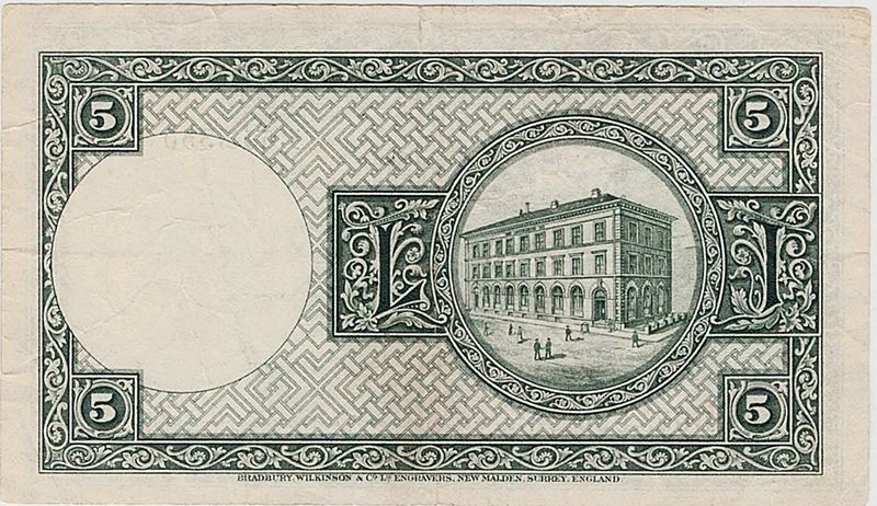 Island, 5 kr 1928, P32a, sign. 6