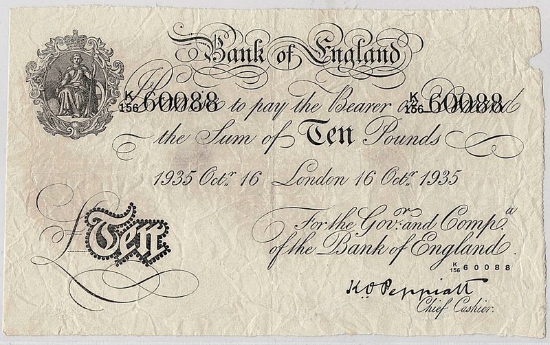 WW2-forfalskning, 10 pounds 