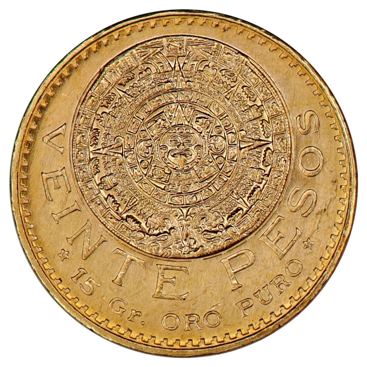 SPOT +5%, Mexico, 20 pesos 1959, 15 gram rent gull