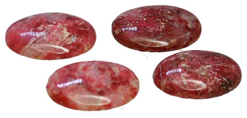 Cabochon, thulitt, Leksvik, Trøndelag, 30x40 mm