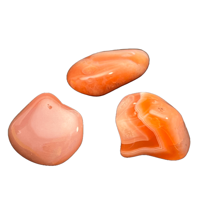 Hovedbilde Aprikosagat (karneolagat), 3 - 4 cm, tromlet