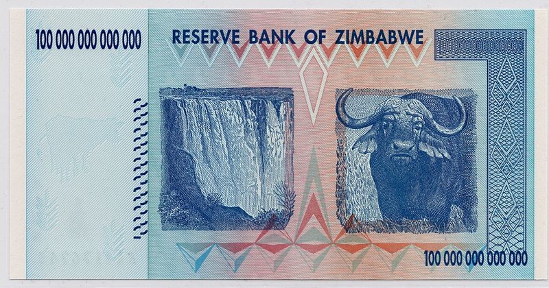 Zimbabwe, 100 000 000 000 000 dollars
